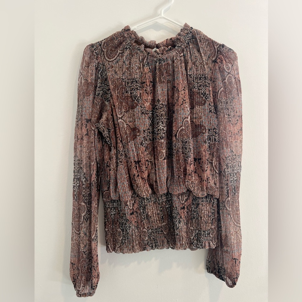 Joie Floral Long Sleeve Top